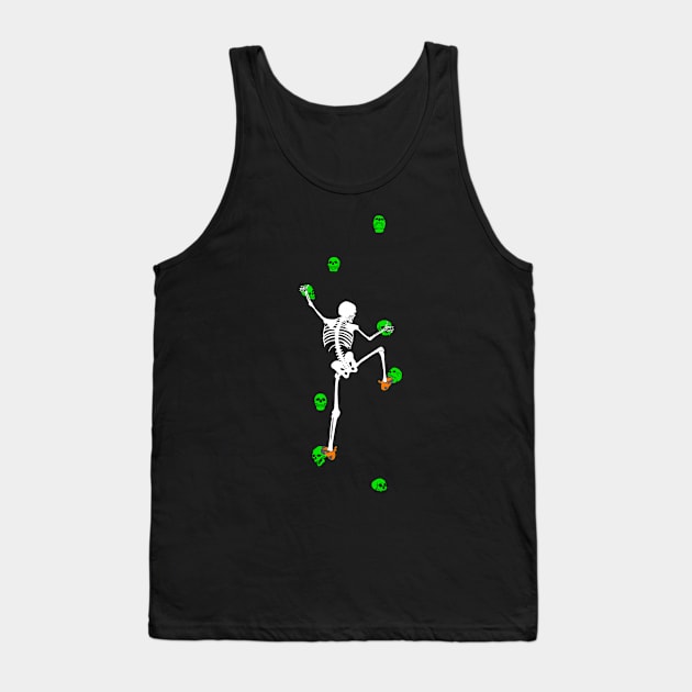 Skeleton Climb Tank Top by Slab Styles